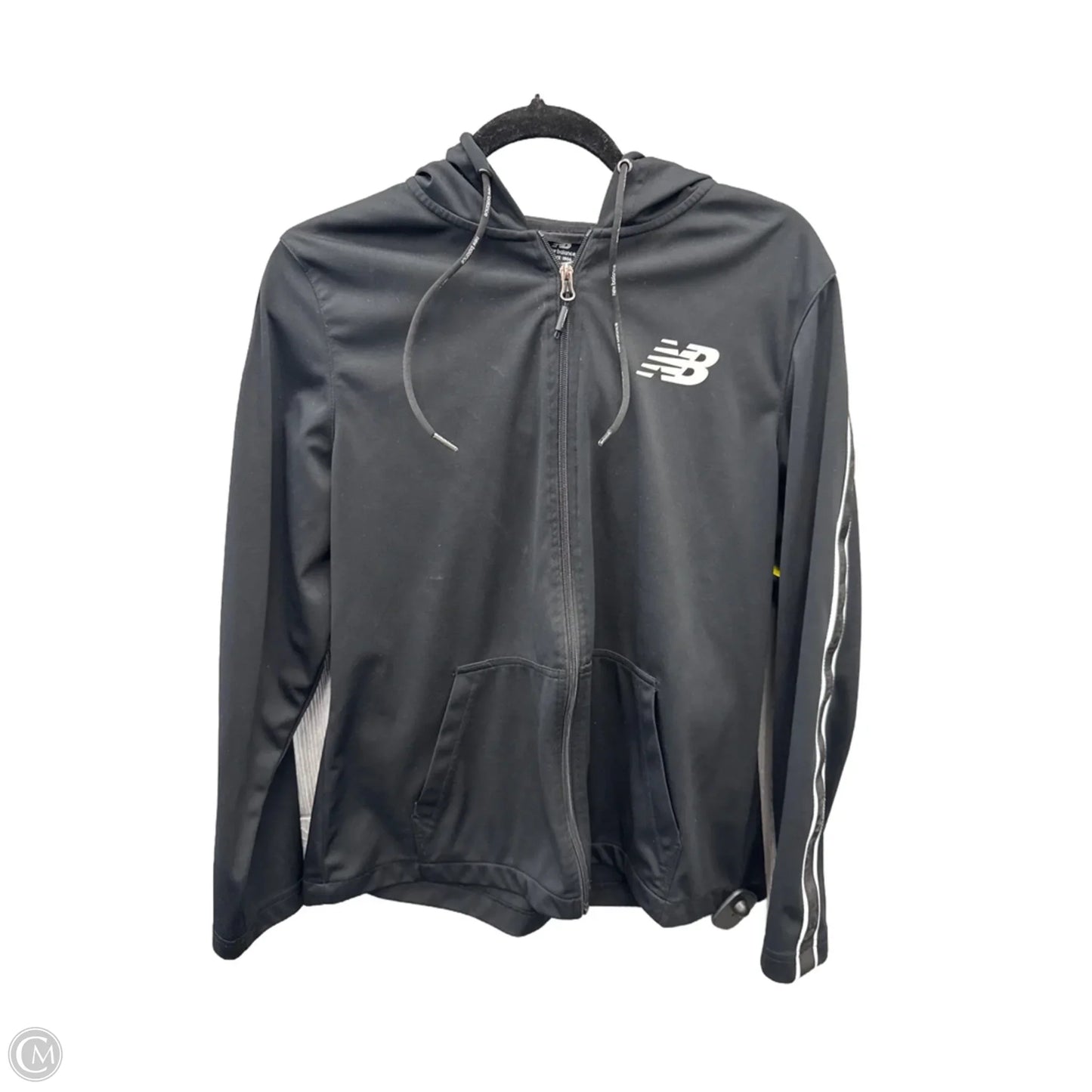 Athletic Jacket By New Balance In Black, Size: L