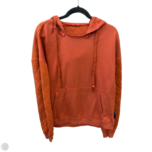Sweatshirt Hoodie By Clothes Mentor In Orange, Size: M