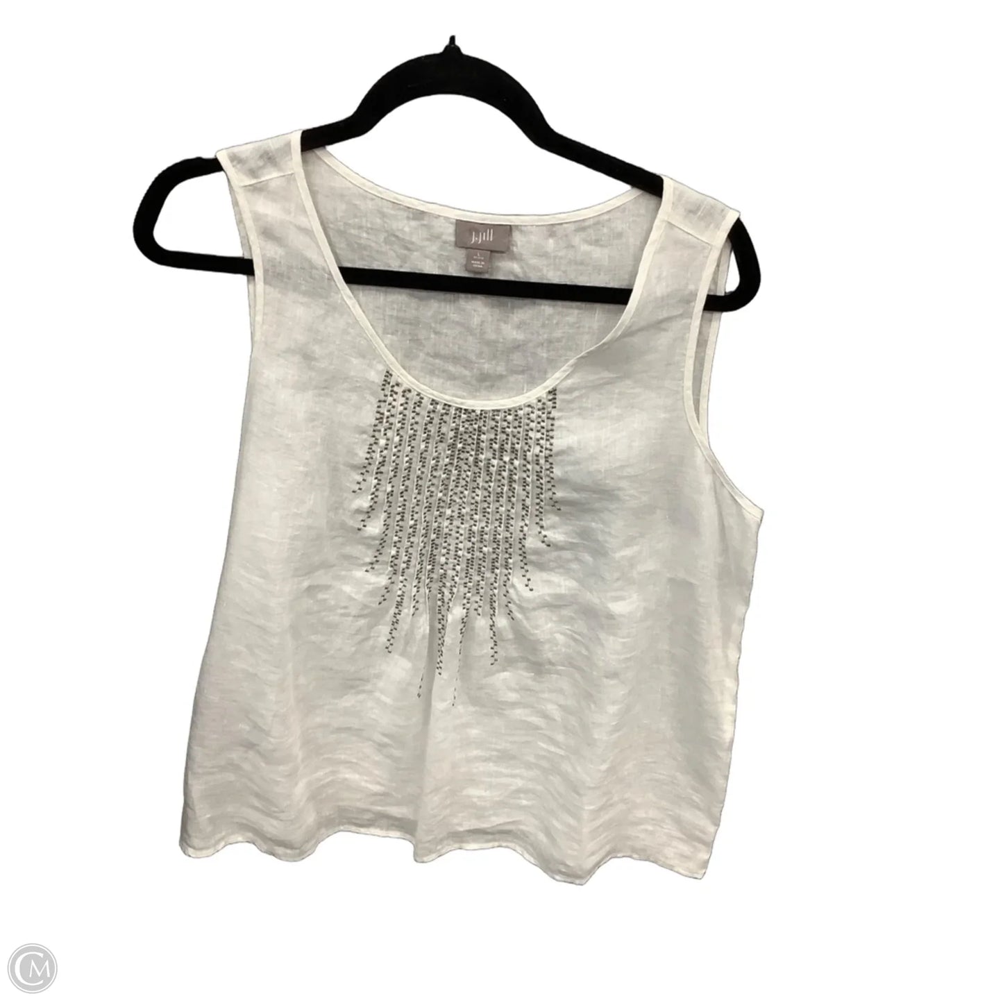 Top Sleeveless By J. Jill In White, Size: Lp