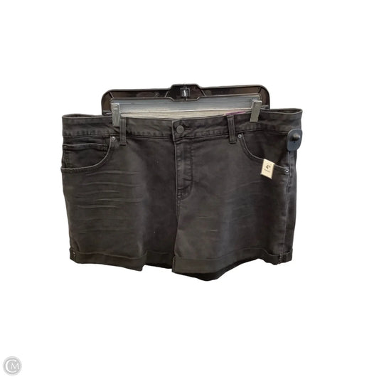 Shorts By Time And Tru In Black Denim, Size: 20