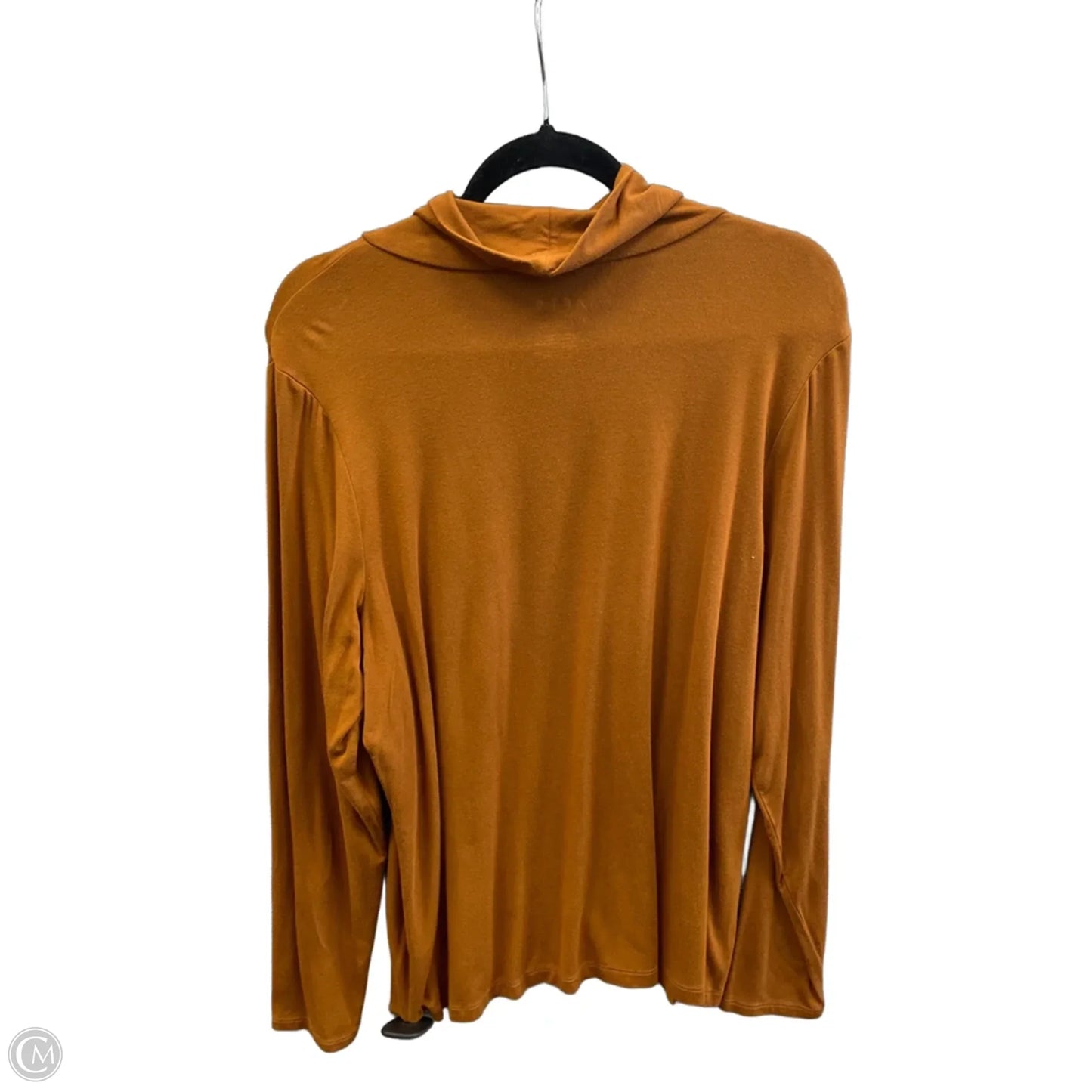 Top Long Sleeve By Apt 9 In Brown, Size: Xl