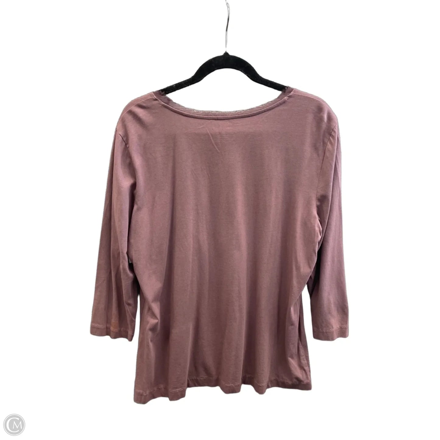Top Long Sleeve Basic By Christopher And Banks In Purple, Size: Xl