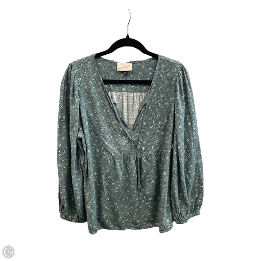 Top Long Sleeve By Universal Thread In Green, Size: Xl