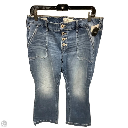 Jeans Flared By Torrid In Blue Denim, Size: 12