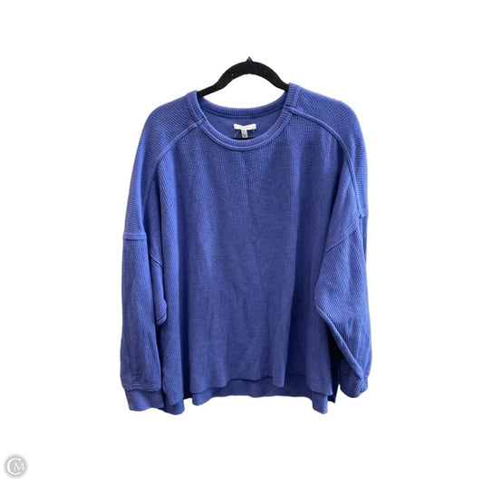 Tunic Long Sleeve By Maurices In Blue, Size: 1x