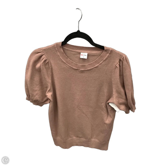 Top Short Sleeve By Clothes Mentor In Brown, Size: M