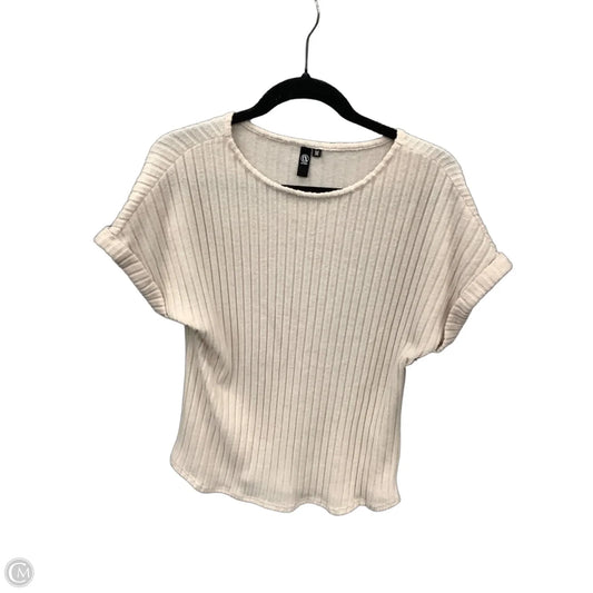 Top Short Sleeve By Automet In Tan, Size: M