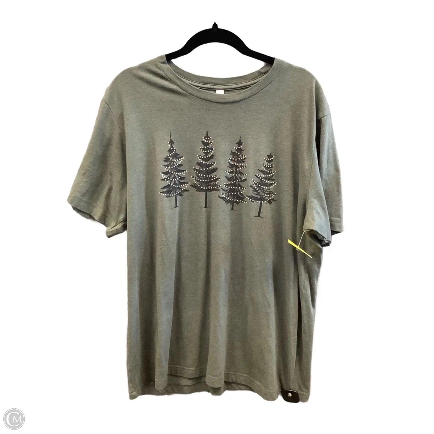 Top Short Sleeve By Canvas In Green, Size: 2x