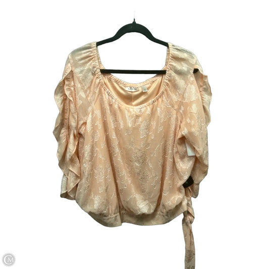 Blouse 3/4 Sleeve By Willow & Root In Pink, Size: Xl
