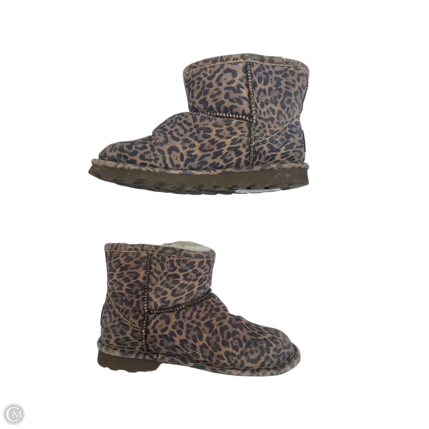 Boots Ankle Flats By Bearpaw In Animal Print, Size: 8