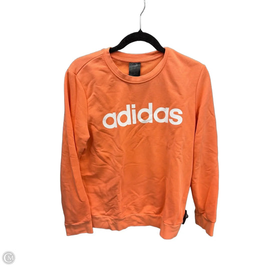 Sweatshirt Crewneck By Adidas In Orange, Size: L
