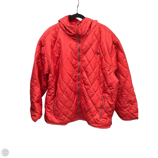 Coat Puffer & Quilted By Us Polo Assoc In Red, Size: 3x