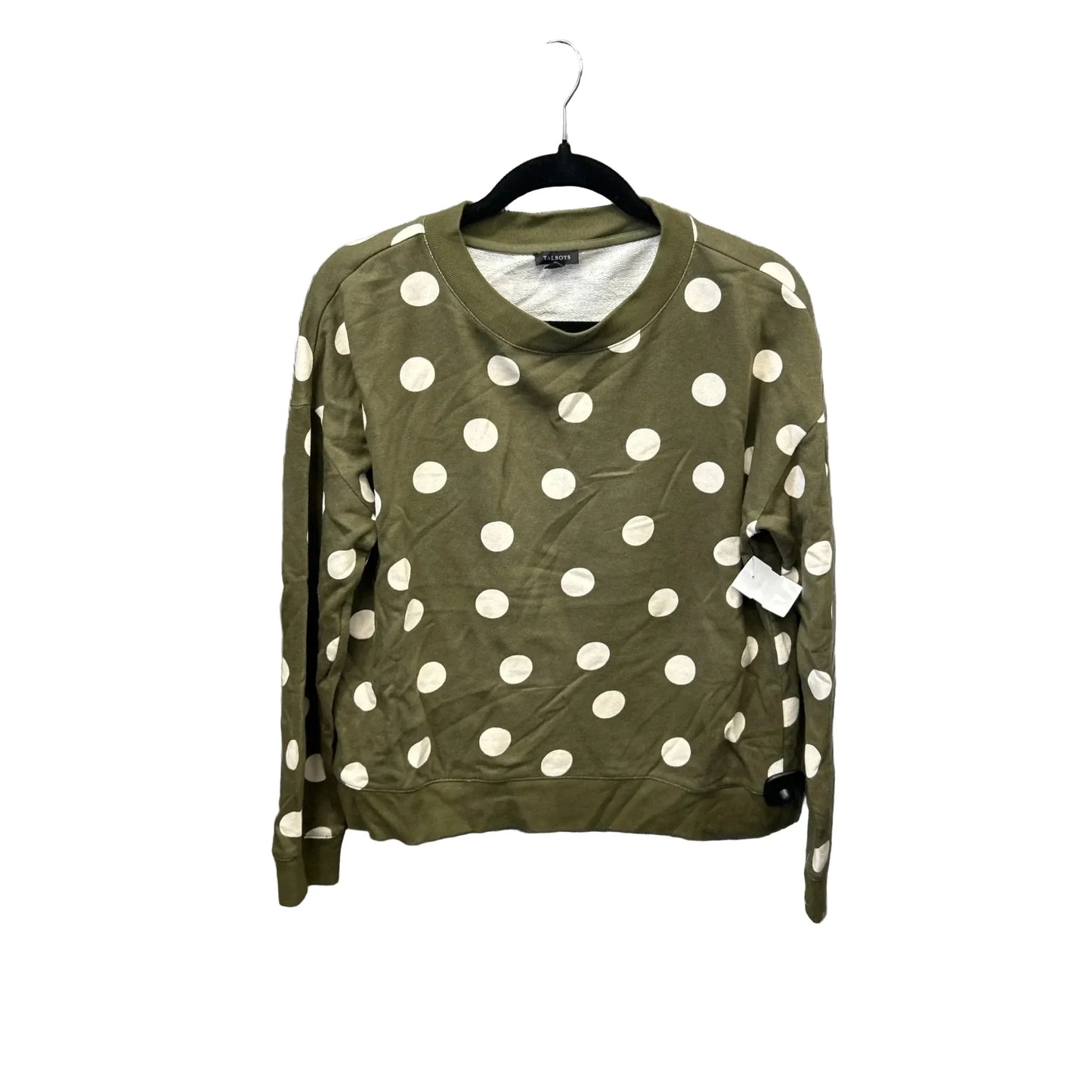 Sweatshirt Crewneck By Talbots In Polkadot Pattern, Size: M