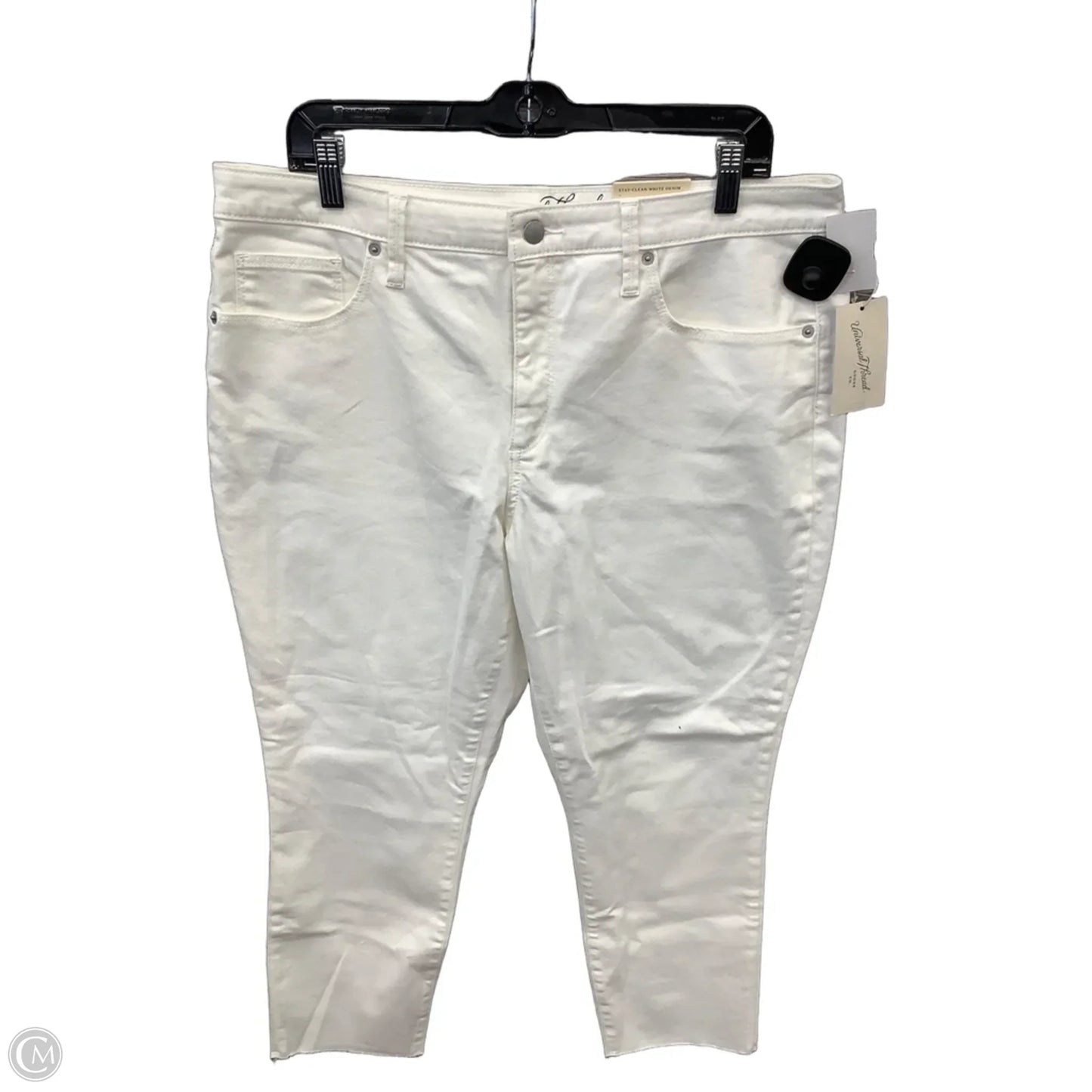 Jeans Skinny By Universal Thread In White Denim, Size: 16