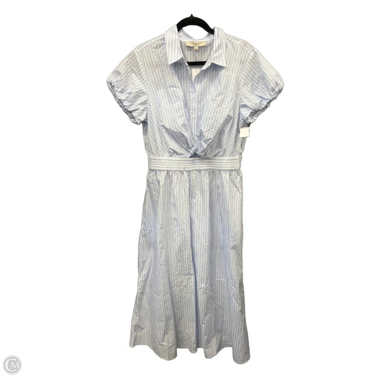 Dress Casual Maxi By Loft In Blue, Size: L