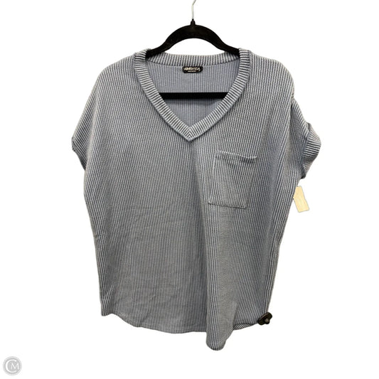 Top Short Sleeve By Heimish Usa In Blue, Size: L