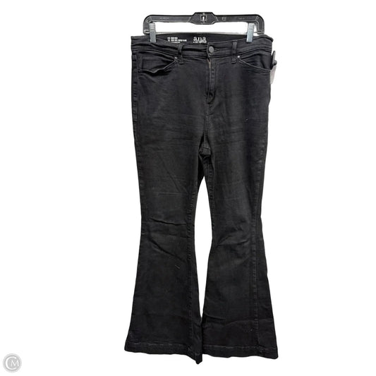 Jeans Flared By Ana In Black Denim, Size: 12