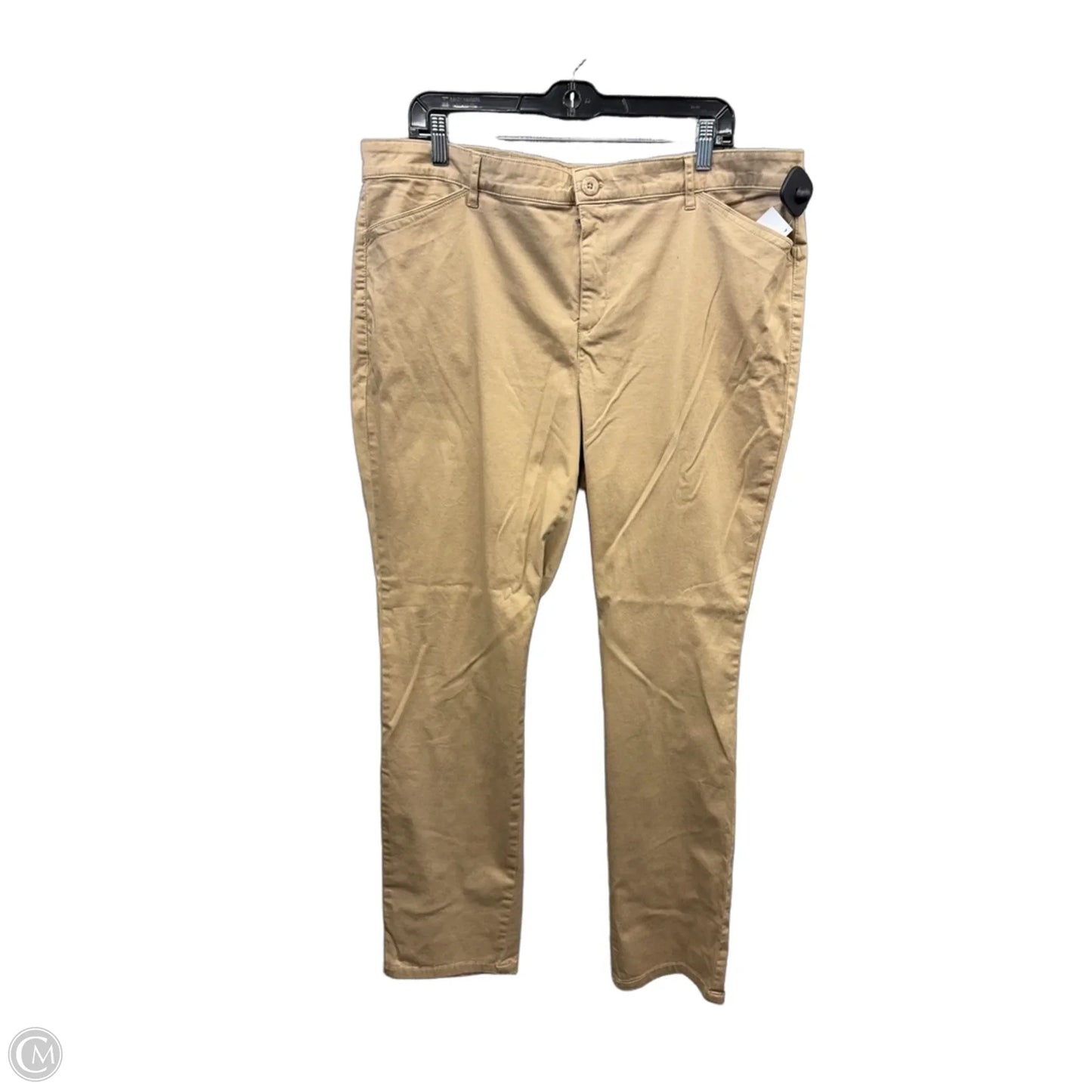 Pants Chinos & Khakis By Gloria Vanderbilt In Tan, Size: 16