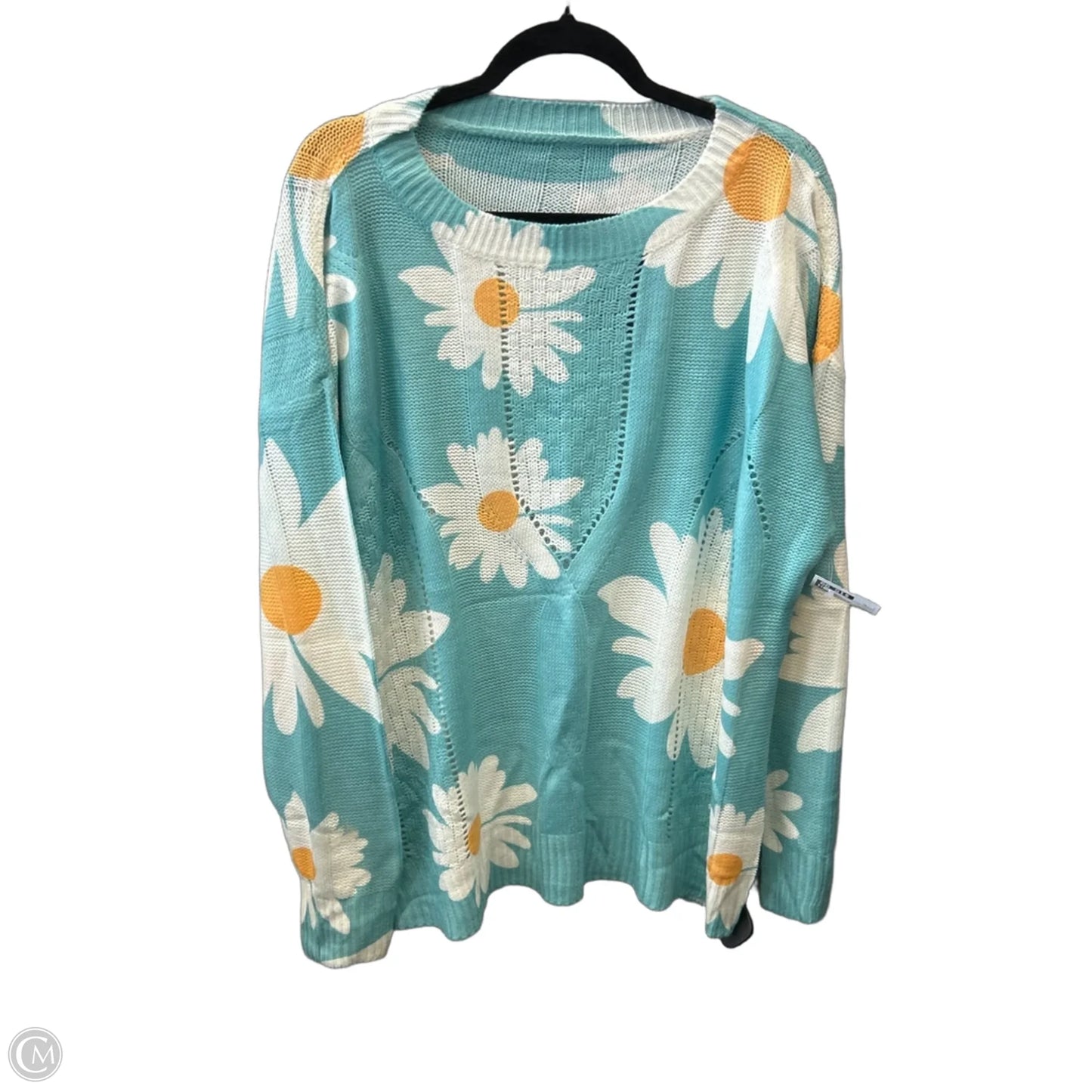 Sweater By Clothes Mentor In Floral Print, Size: Xl