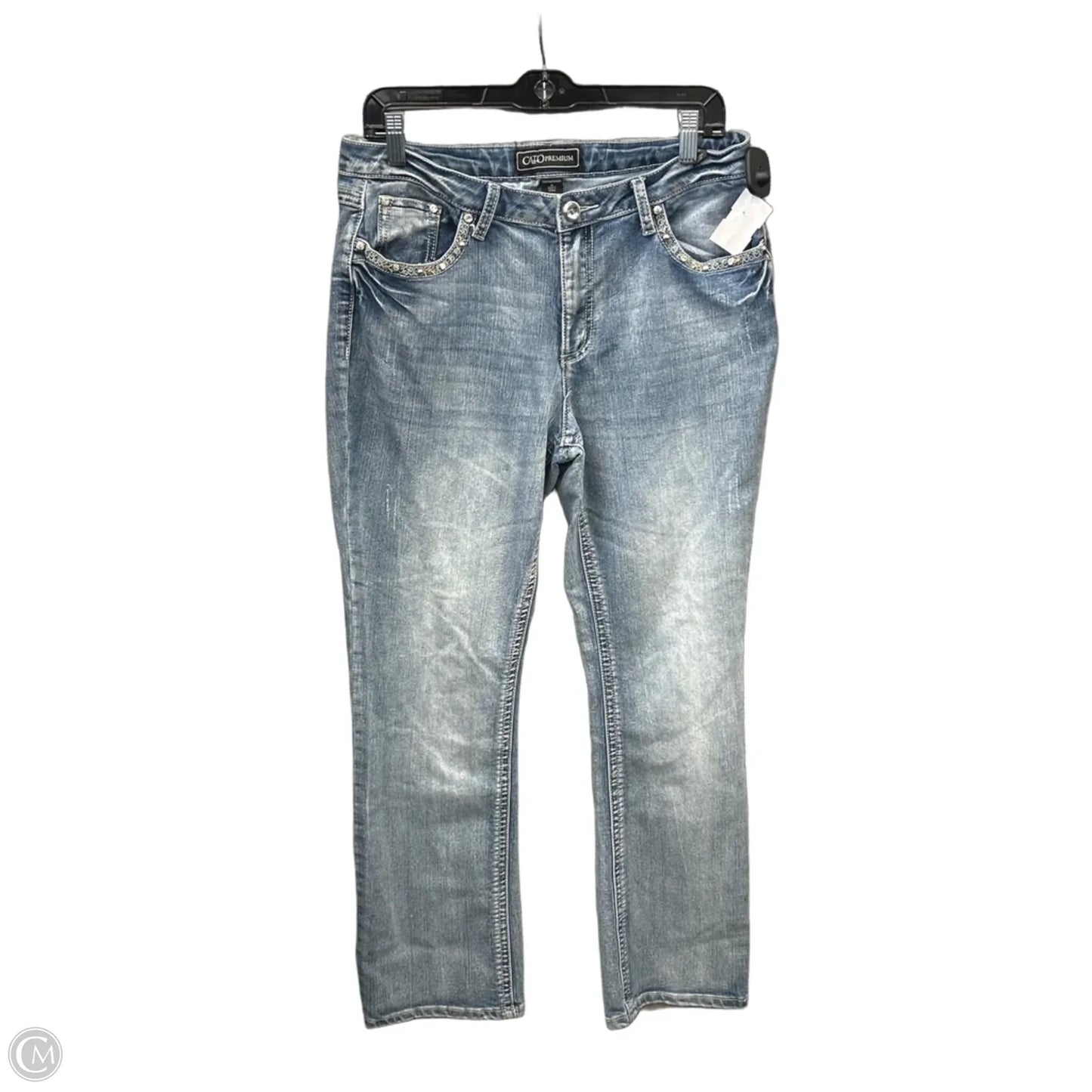 Jeans Boot Cut By Cato In Blue Denim, Size: 14