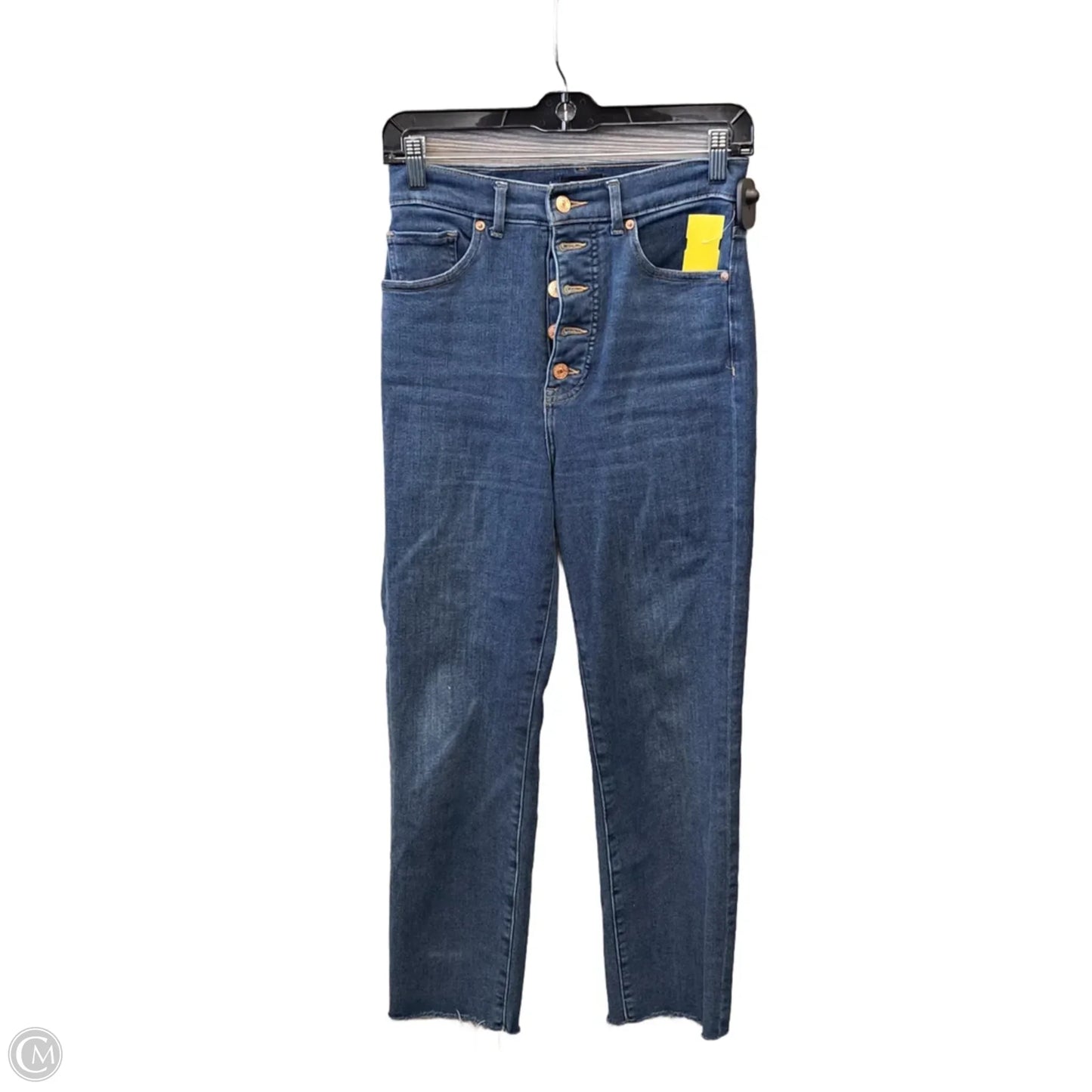 Jeans Straight By Express In Blue Denim, Size: 2