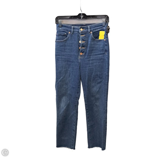 Jeans Straight By Express In Blue Denim, Size: 2