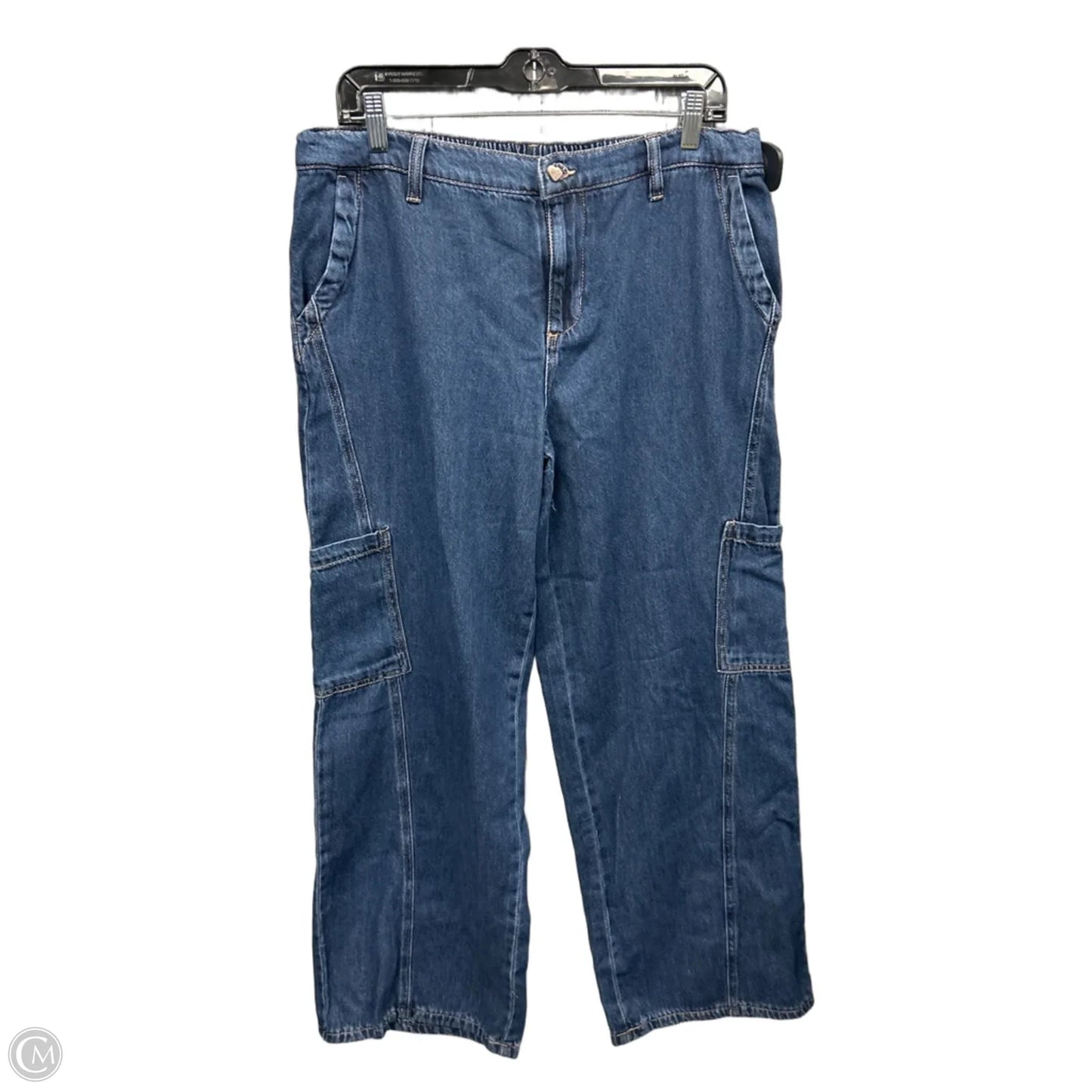 Pants Wide Leg By Celebrity Pink In Blue Denim, Size: 12