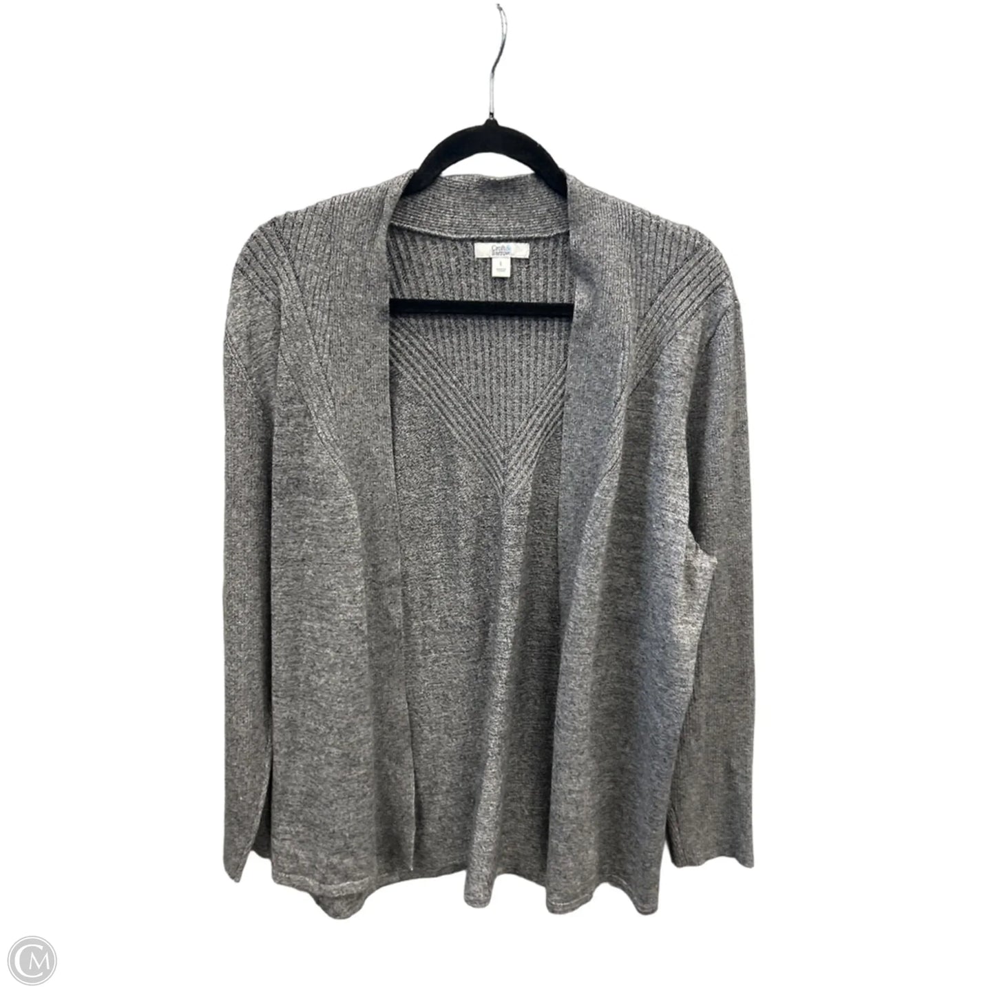 Cardigan By Croft And Barrow In Grey, Size: L