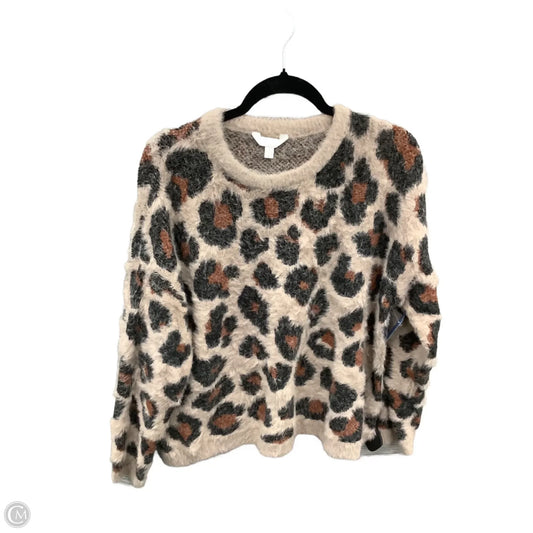 Sweater By Time And Tru In Animal Print, Size: L