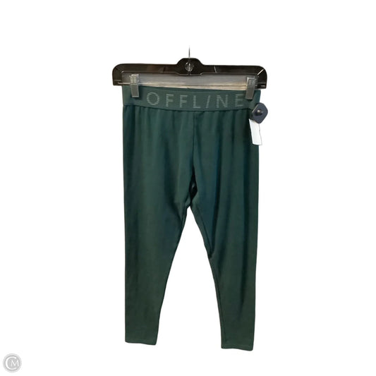 Athletic Leggings By Offline In Green, Size: M