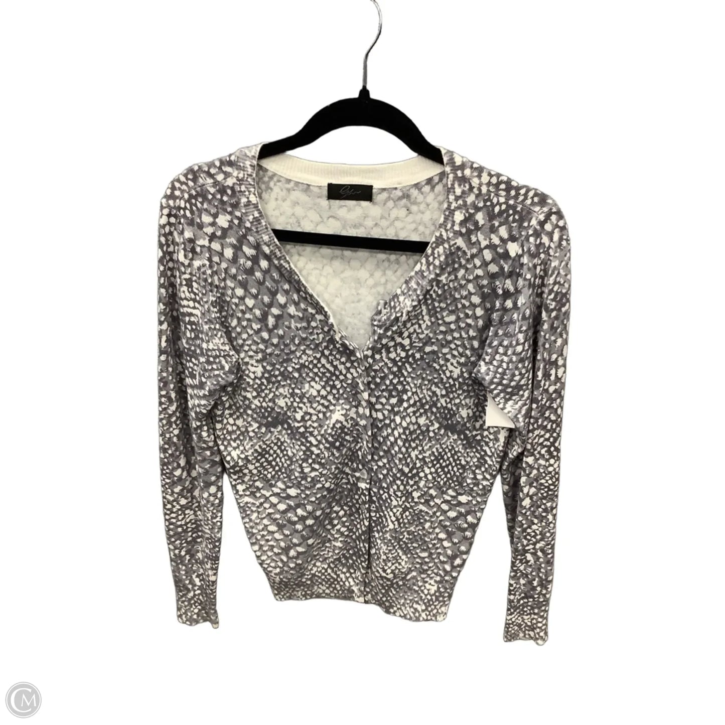 Cardigan By Clothes Mentor In Grey, Size: M
