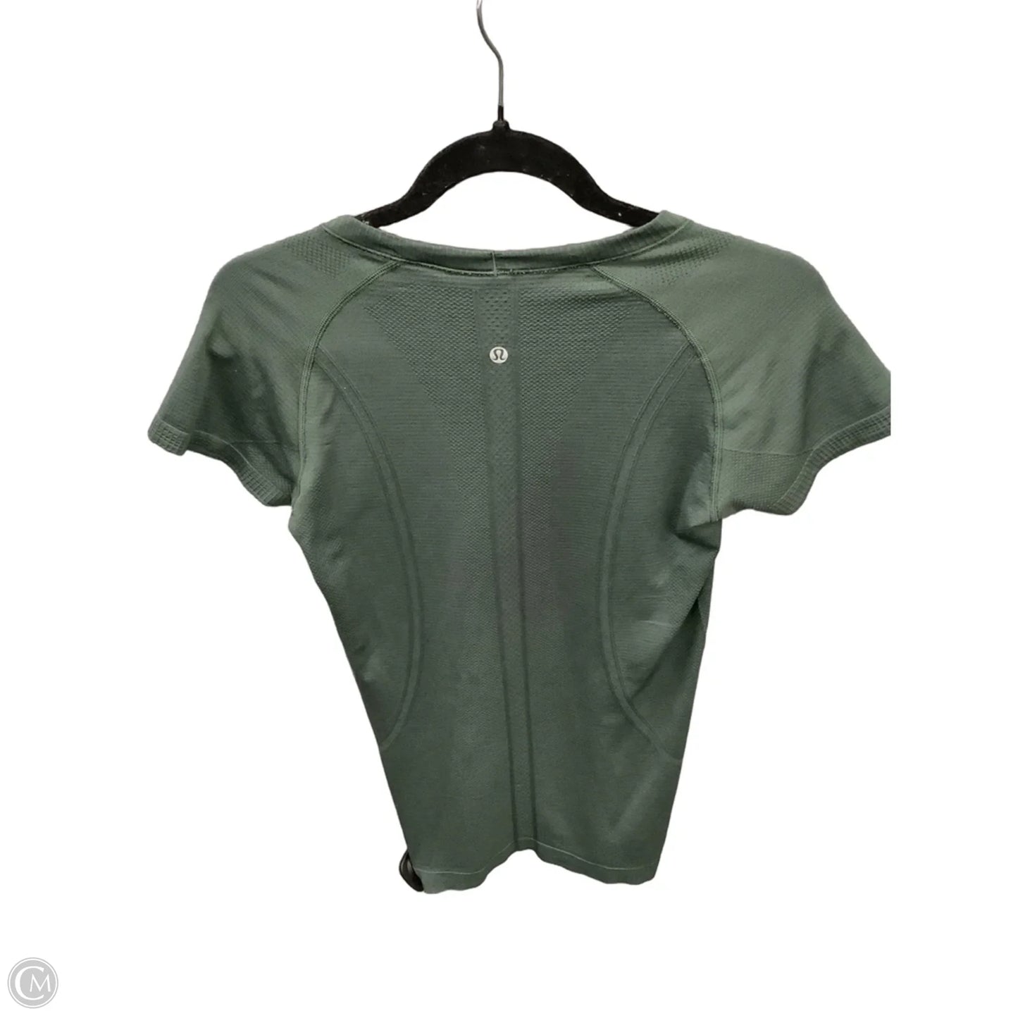 Athletic Top Short Sleeve By Lululemon In Green, Size: M