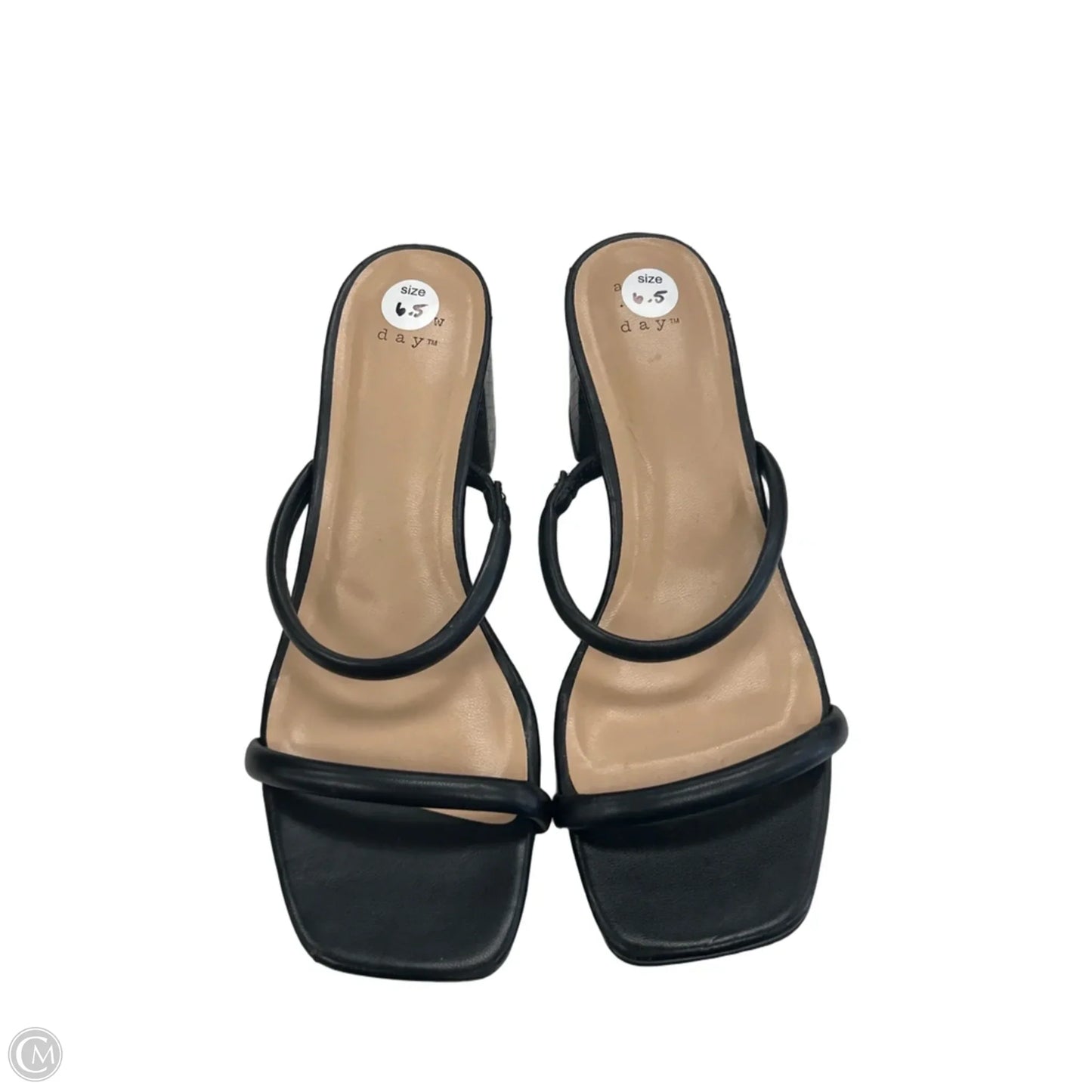 Sandals Heels Block By A New Day In Black, Size: 6.5