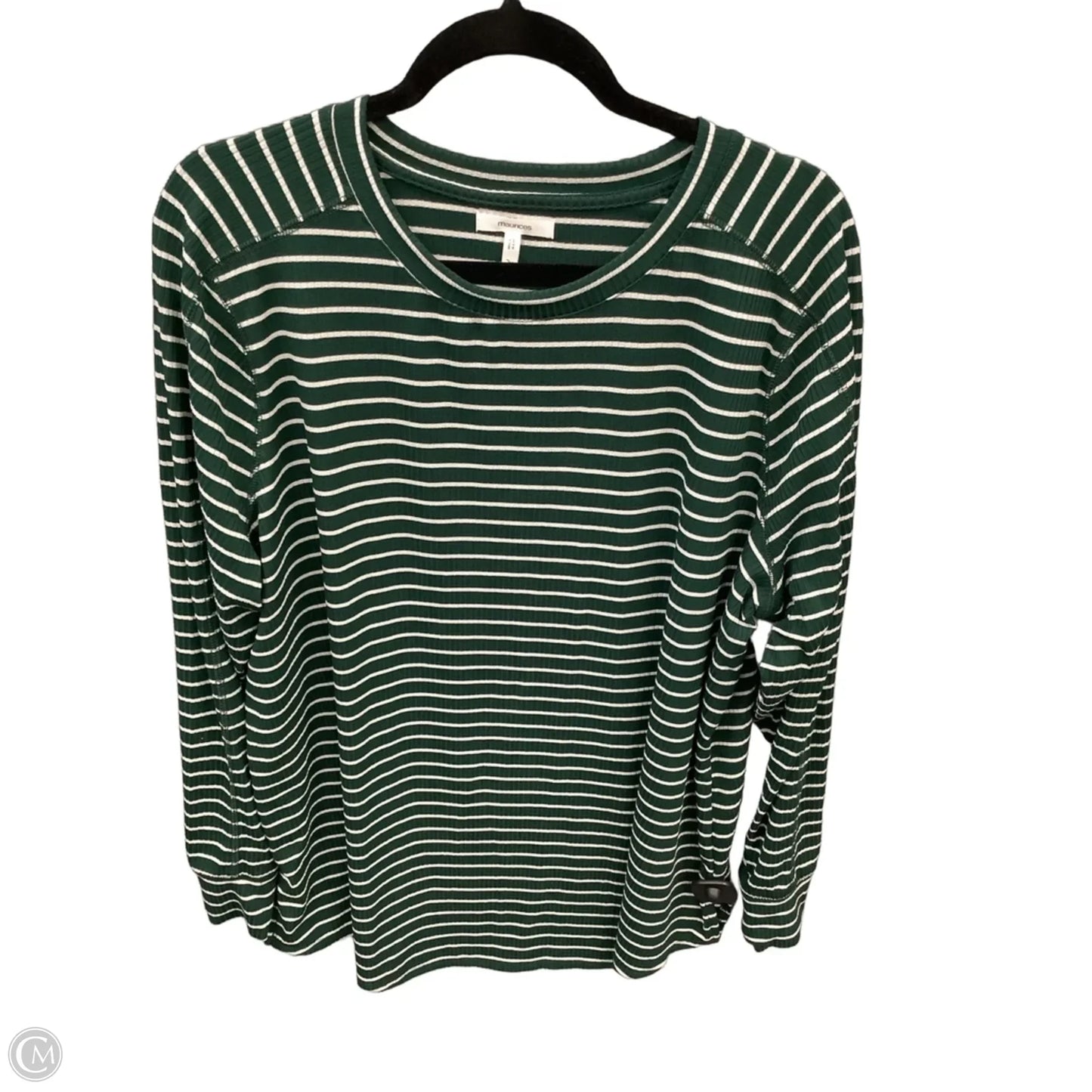 Top Long Sleeve By Maurices In Green, Size: 2x