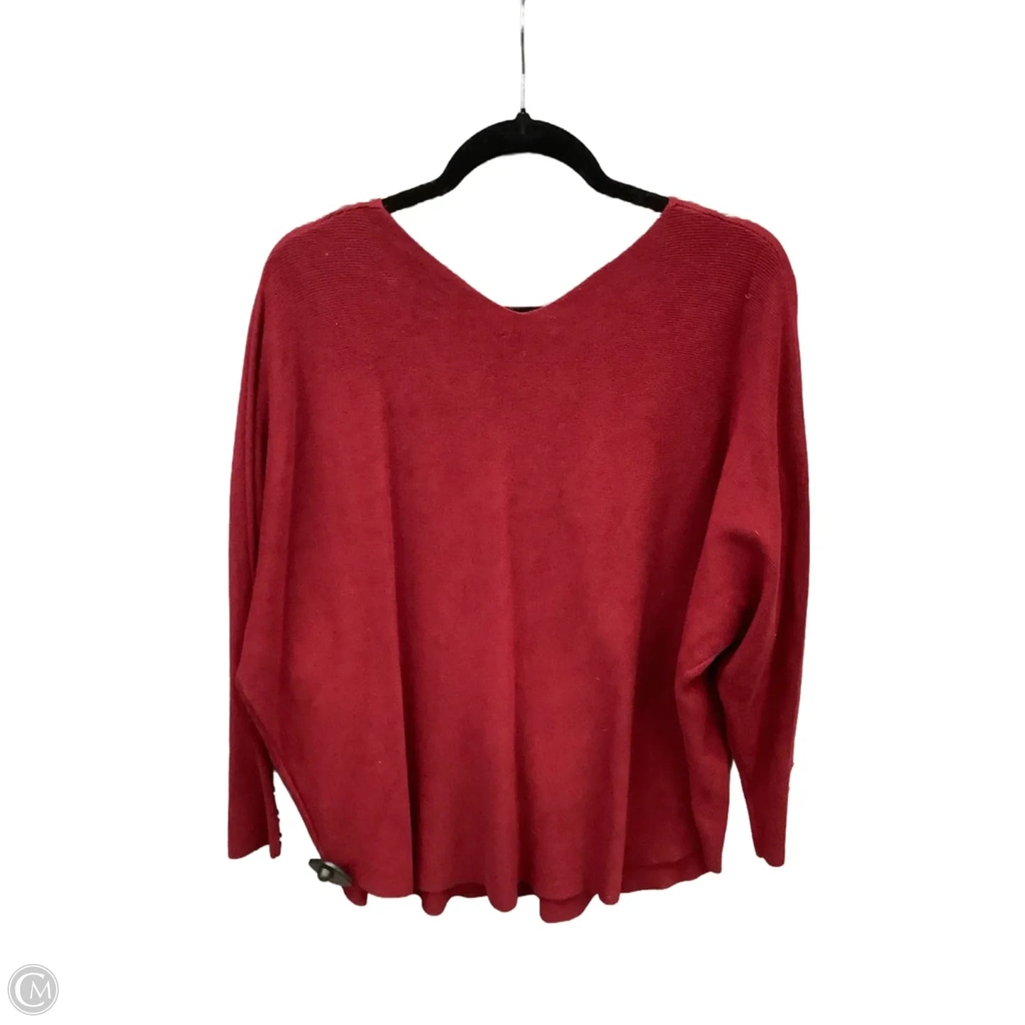 Top Long Sleeve By Vila Milano In Red, Size: 1x