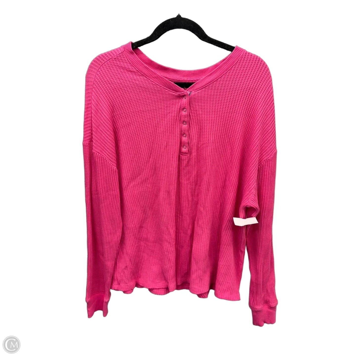 Top Long Sleeve By Sonoma In Pink, Size: Xl