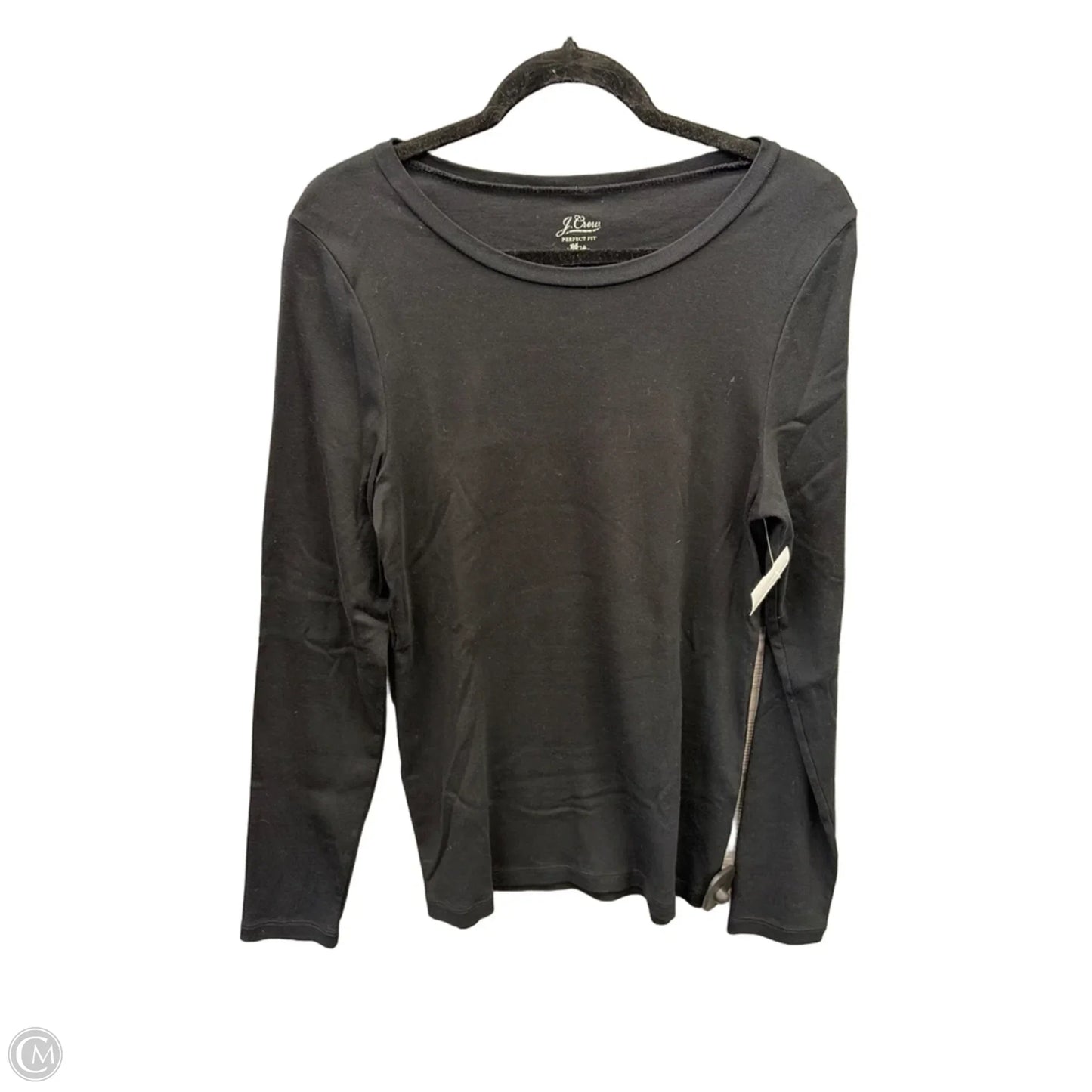 Top Long Sleeve Basic By J. Crew In Black, Size: Xl