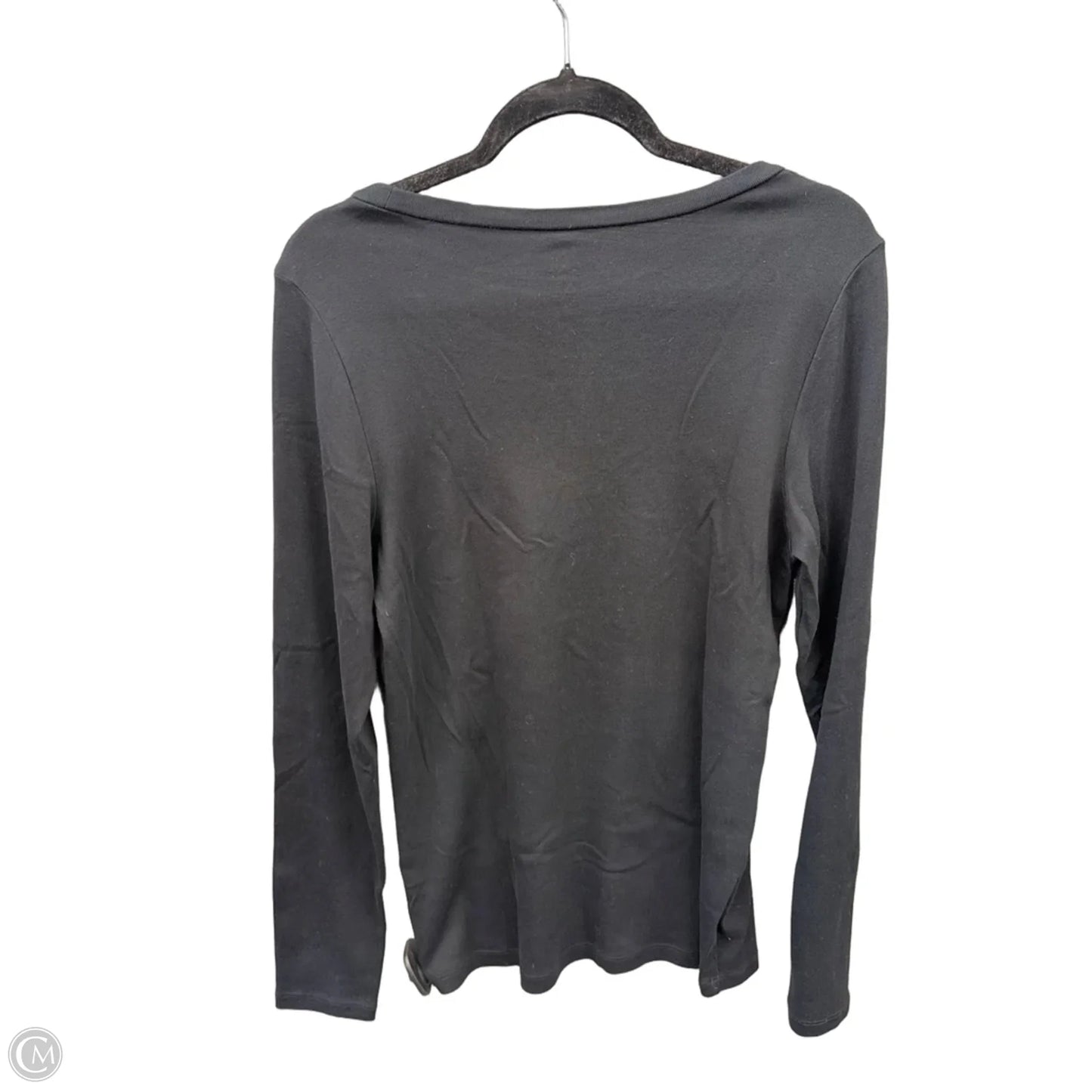 Top Long Sleeve Basic By J. Crew In Black, Size: Xl