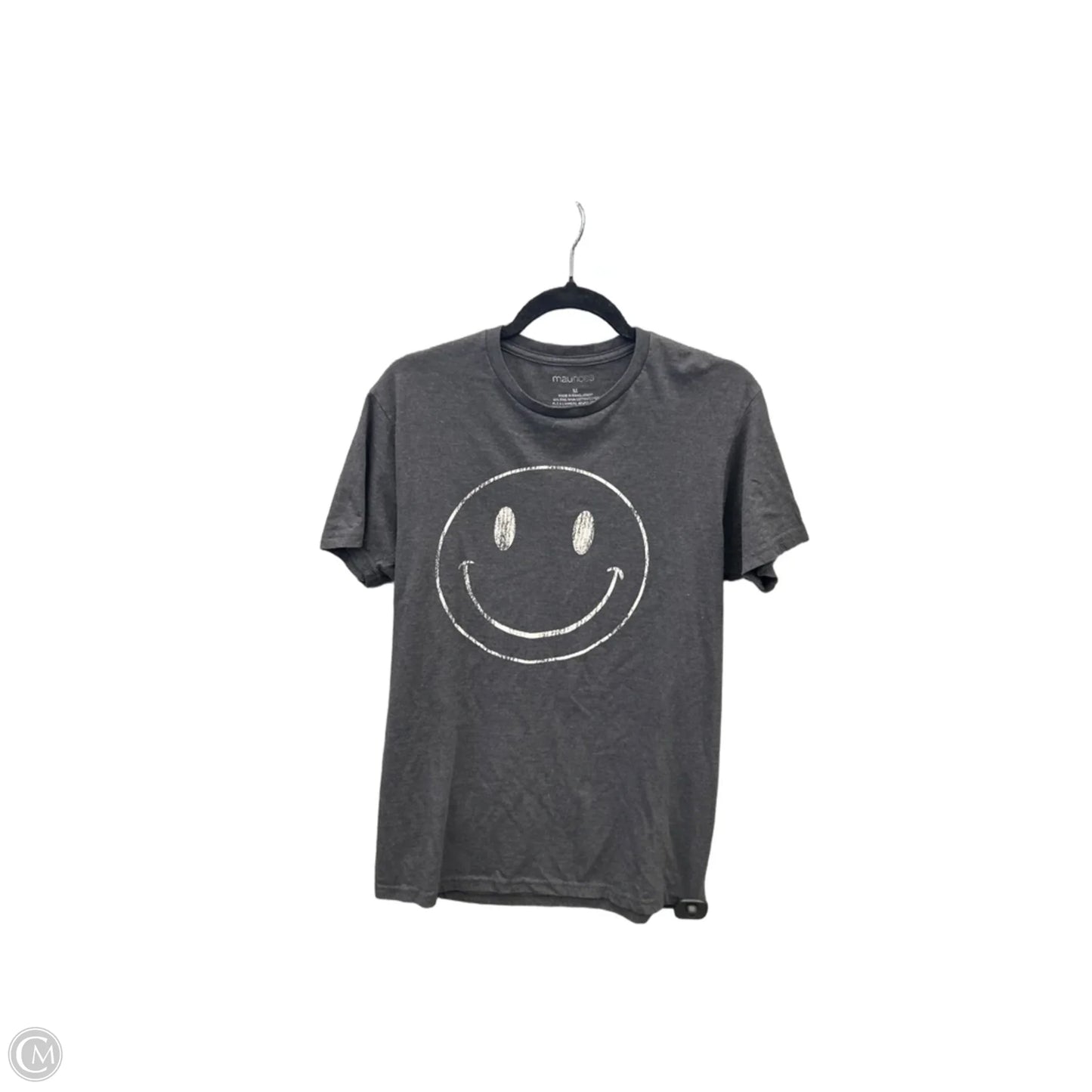 Top Short Sleeve By Maurices In Grey, Size: M