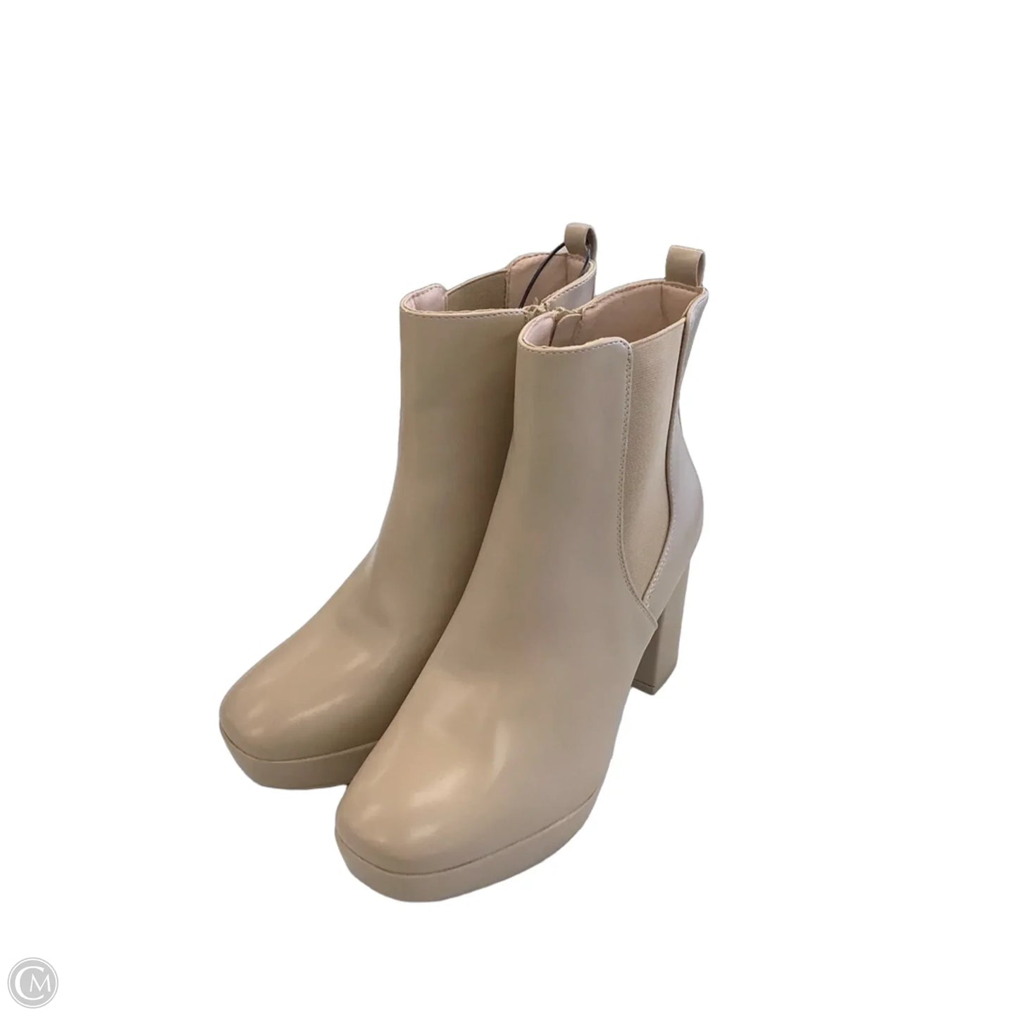 Boots Ankle Heels By Mia In Tan, Size: 8.5