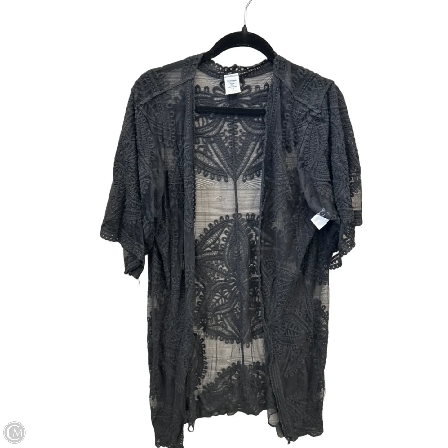 Kimono By Clothes Mentor In Black, Size: S