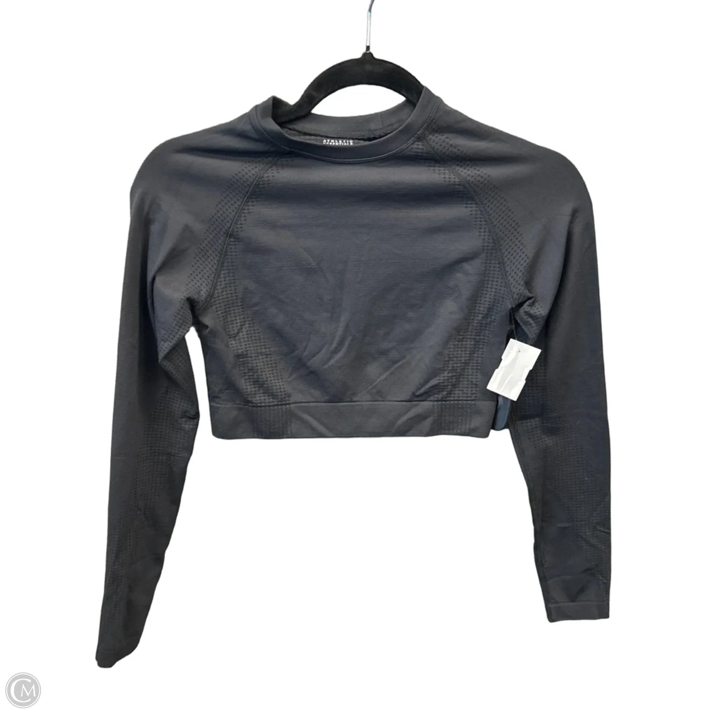 Athletic Top Long Sleeve Crewneck By Clothes Mentor In Black, Size: Sp