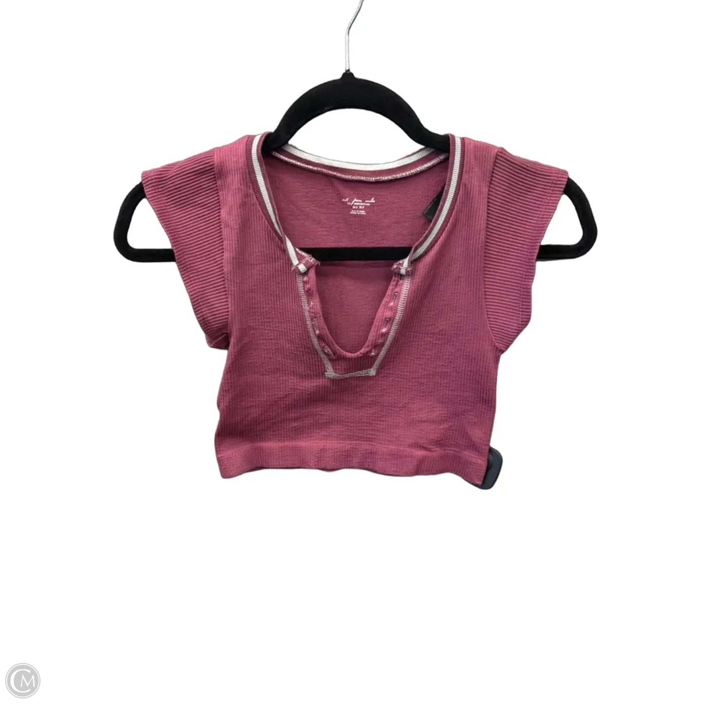 Top Short Sleeve By Urban Outfitters In Pink, Size: Xs