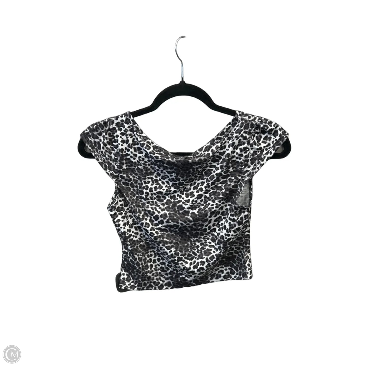 Top Short Sleeve By Shein In Animal Print, Size: S