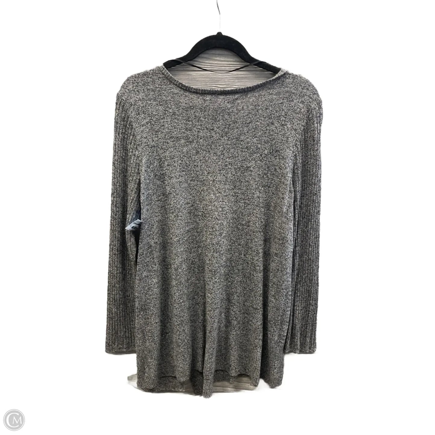 Top Long Sleeve By Apt 9 In Grey, Size: Xxl