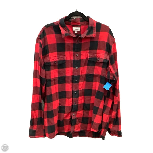 Top Long Sleeve By Sonoma In Red, Size: Xxl