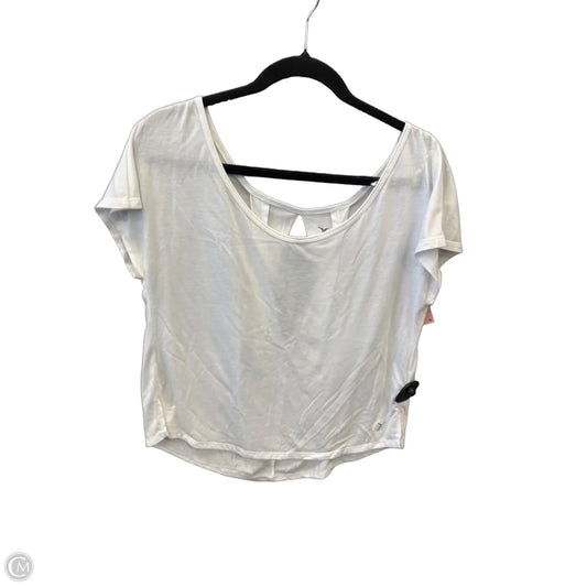 Athletic Top Short Sleeve By Old Navy In White, Size: Sp