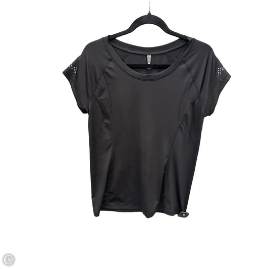 Athletic Top Short Sleeve By Mta Sport In Black, Size: M