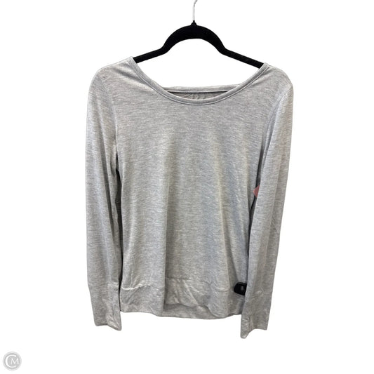 Athletic Top Long Sleeve Crewneck By Rbx In Grey, Size: M