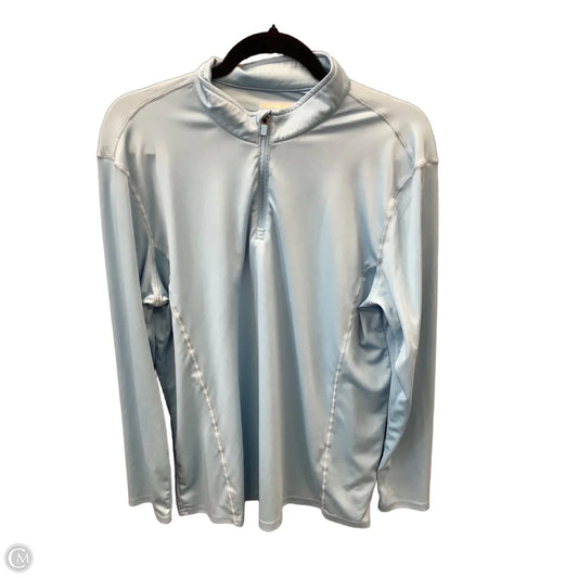 Athletic Top Long Sleeve Collar By Clothes Mentor In Blue, Size: 2x